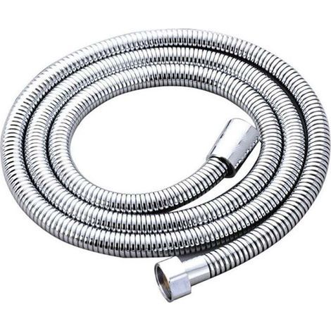 Flexible de Douche Universel - Tuyau de douche de 1,5 m (59 pouces) en acier inoxydable Anti-Torsion standard G1/2 tous les connecteurs en cuivre tuyau de douche de remplacement (1/3)
