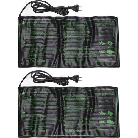 Decdeal 2 Stück wasserdichte Heizmatte für Setzlinge, Konstanttemperatur-Pad für das Wachstum von Pflanzensamen, EU-Stecker 220–240 V (1/4)