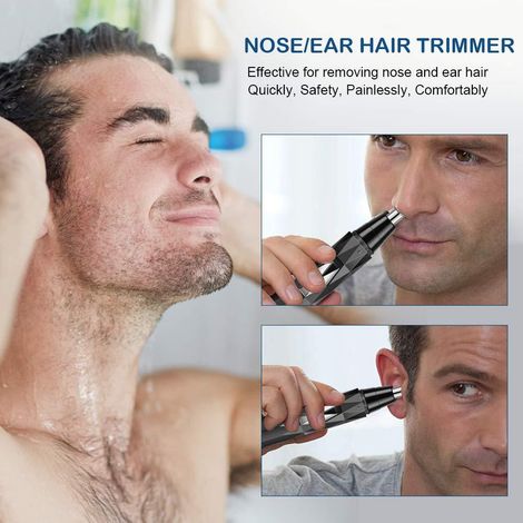 Tondeuse à poils de nez, tondeuse à poils de nez / oreilles pour hommes, épilateur de nez professionnel, tondeuse à poils d'oreilles, sans douleur, pour une coupe en toute sécurité sans arracher, char (1/3)