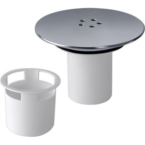 Bonde Douche 90 mm/115mm Bonde de Douche, Siphon Douche, Capot Bonde Douche Interchangeable Chromé, Remplacement de Couvercle de Siphon Douche pour Salle de Bain