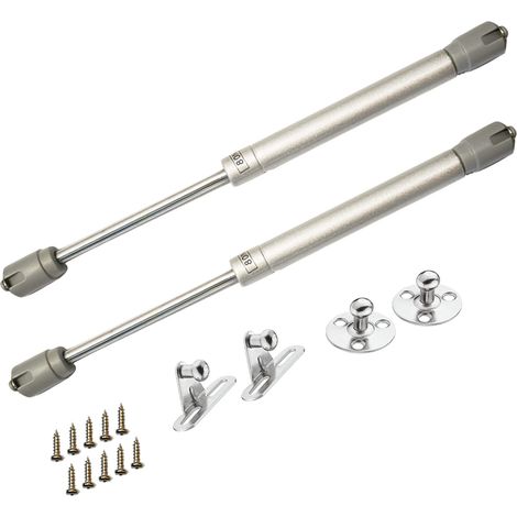 Vérins à Gaz Hydrauliques, 80N/8kg Amortisseur à Gaz pour Levage de Porte Armoire Meuble Cuisine Amortisseur Charniè, Lot de 2 (1/5)