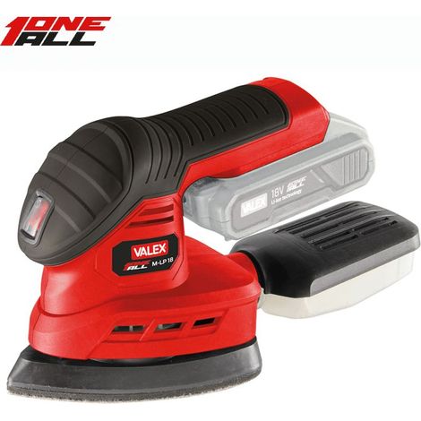 Levigatrice palmare a batteria 18V senza batteria Li-Ion OneAll M-LP 18 1429211 VALEX
