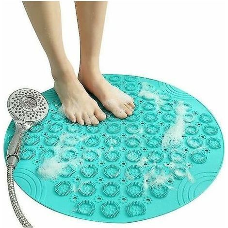 Antidérant Tapis de salle de bain antidérant Douche d rond Plastique Coussin de massage (1/3)