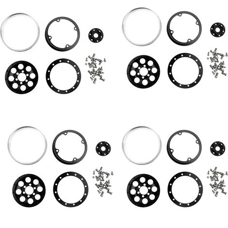 Stück 1,9-Zoll-Aluminiumfelgen für 1:10 RC Crawler Axial SCX10 II 90046 (1/5)
