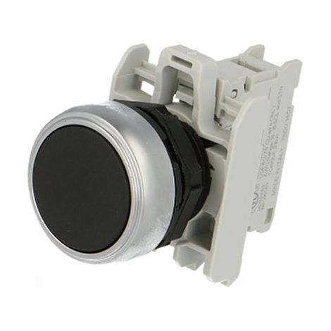 Bouton à impulsion Lovato Platinum Rasé Noir LPCB102 (1/2)
