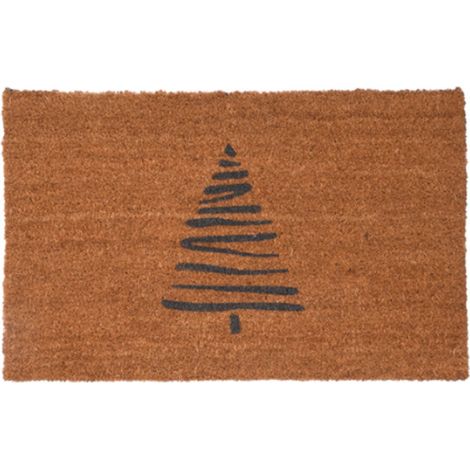 Garden Trading Christmas Tree Coir Doormat PVC Backing Mat Indoor 90cm by 60cm (1/2)