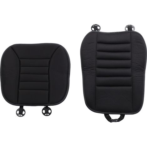 Coussin de siège de voiture avec oreiller de soutien dorsal, confort amélioré, lombaire en mousse à mémoire de forme pour camions SUV, chaise de bureau, noir (1/5)