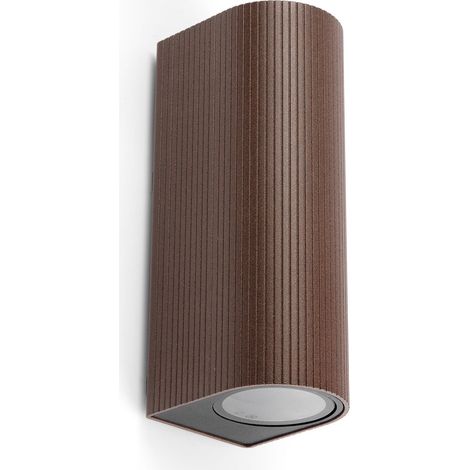 Faro Estela Applique murale extérieure Estela, culot GU10, couleur rouille, IP65