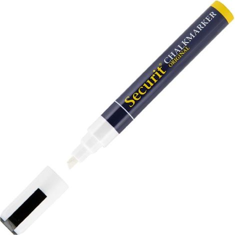 Marqueur craie 6mm blanc - 22 x 18 x 145 mm - SECURIT (1/2)