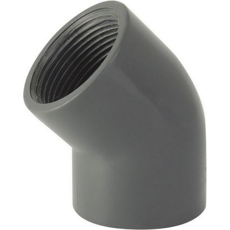 Raccord PVC pression - Coude 45° PVC pression à visser FF Codital 1/2''