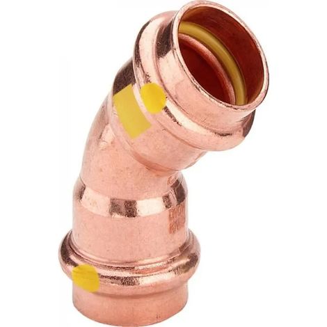Racord Viega Profipress codo 45 grados 22mm cobre