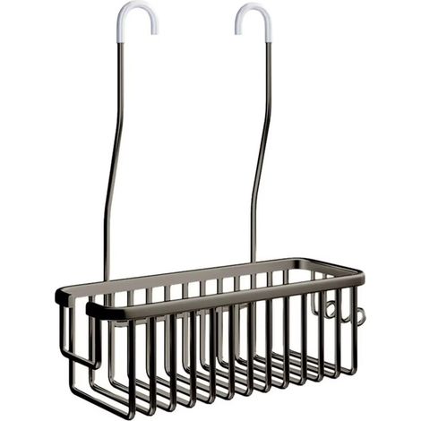 Étagère de douche sans perçage - Panier de douche suspendu, porte-shampoing, étagère de douche, organisateur pour salle de bain, gris acier (1/5)