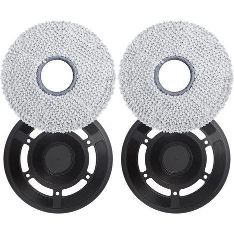 Lingettes avec plaques de rechange pour robot aspirateur Ecovacs Deebot X2 Omni (noir) (1/5)