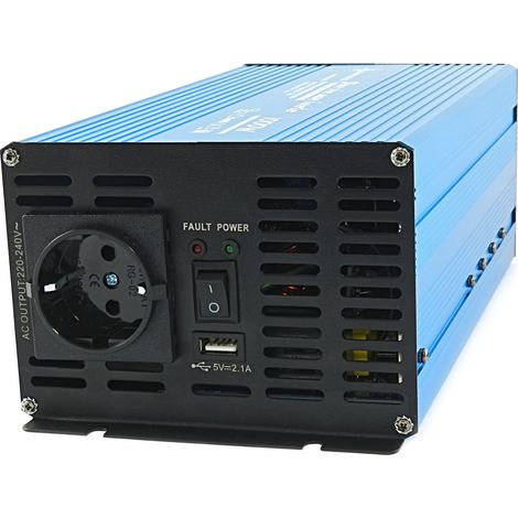 Spannungswandler TS 24V 1000 Watt reiner SINUS (1/5)