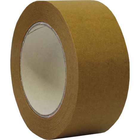 Papierklebeband Packband Verpackungsband braun, glattes Papier, reißfest, hohe Klebekraft, gute Anfangshaftung, Economy, 38 mmx50 m