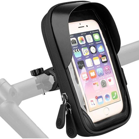 Support de téléphone étanche pour vélo - Type guidon - Noir (1/5)
