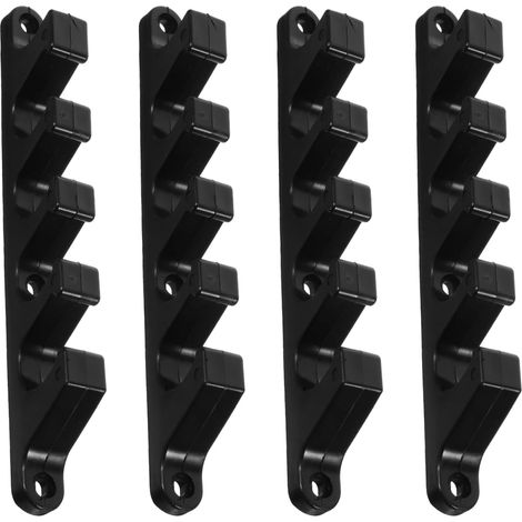 Lot de 4 supports réglables en plastique pour chaises de jardin inclinables avec positions réglables pour meubles patio et usage extérieur (1/5)