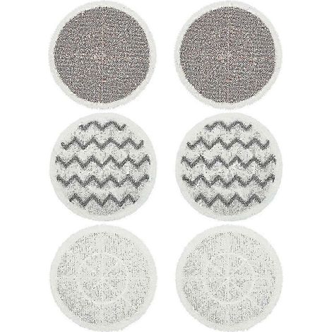 Lot de 6 lingettes de rechange AURA pour balai vapeur Bissell SpinWave (1/5)