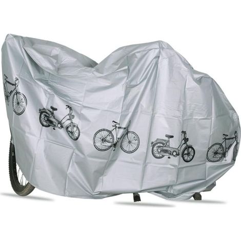 Housses de vélo Protection anti-poussière, anti-pluie, anti-UV, imperméable, pour vélo, intérieur et extérieur, protection UV, imperméable, housses de pluie pour vélos,200×100cm,Grise (1/4)