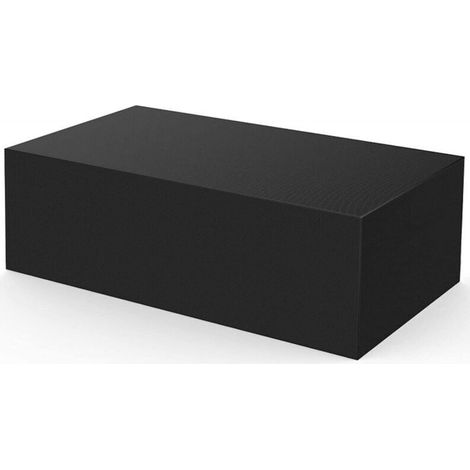 Housse de protection imperméable pour banc, table de pique-nique, jardin extérieur, noir, 200 x 200 x 80 cm (1/5)