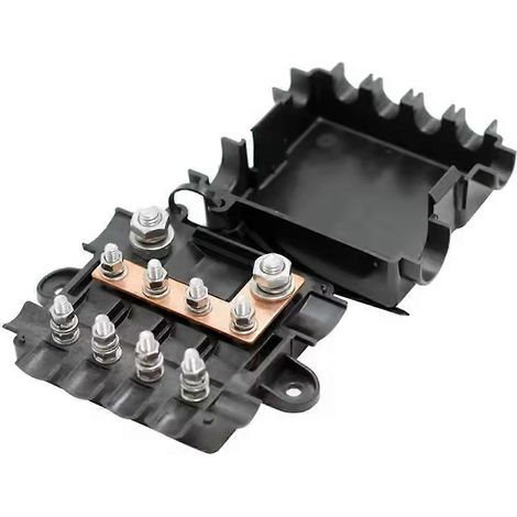 Barre omnibus de distribution électrique 5 voies MIDI avec porte-fusibles MEGA pour voiture, automobile et bateau (1/5)