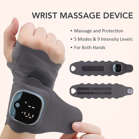 Reposamuñecas inteligente y ajustable con función de masaje, termoterapia y masaje de la articulación de la muñeca y la vaina tendinosa. (1/2)