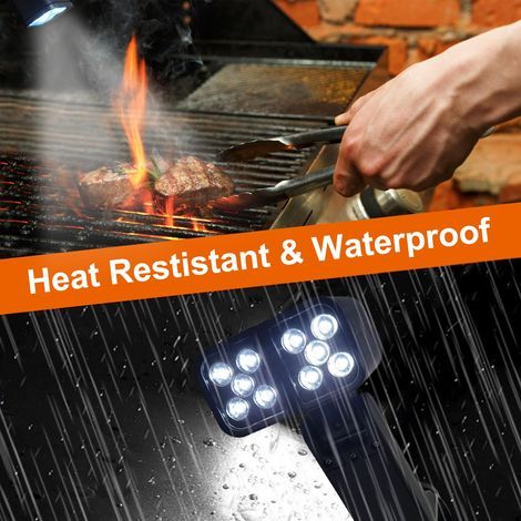 Grillbeleuchtung für den Grill, wasserdicht, superhelle LED-Grilllampe, hitzebeständig, flexibel – ideal zum Grillen im Freien (1/5)