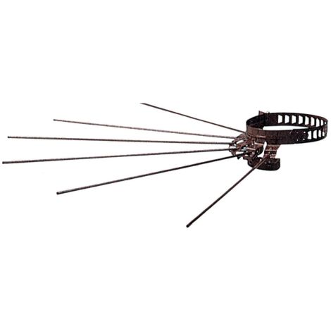 Idroweb – Corde à linge radiale 8/15 cm marron – Pour tuyaux de poêle – Résistante aux intempéries – Longueur ajustable (1/2)