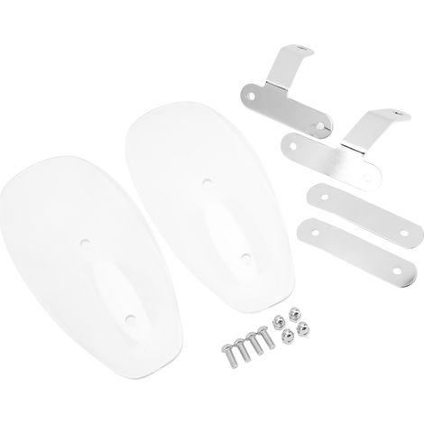 2-teiliger transparenter Motorrad-Handschutz, kälte- und winddichter Handschutz für Motorräder, Chopper und Kombis, mit 10-mm-Geradschrauben, Motorrad-Windschutzscheibe (1/5)
