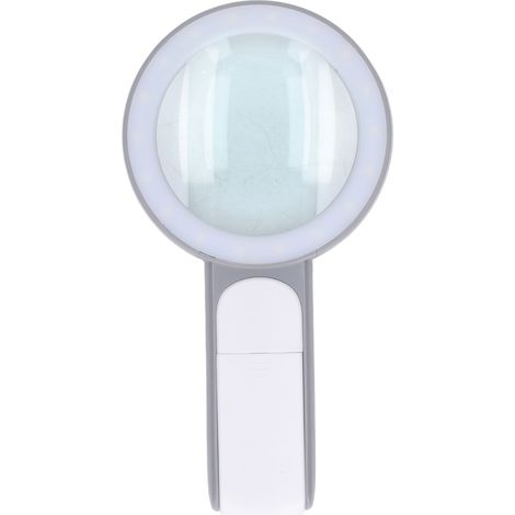 Handlupe, ultraleicht, 30-fache Vergrößerung, HD-Bildgebung, optische Linse mit LED-Lampe, zum Lesen in Graustufen und Weiß (1/5)