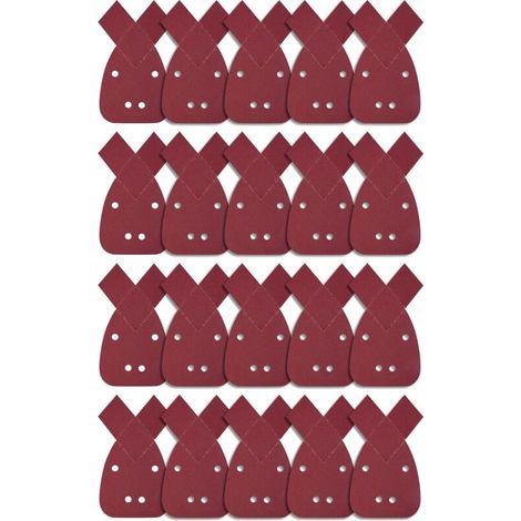 20 Pièces Feuilles Abrasives Triangles Feuilles de Ponçage 180 Grain Mouse Sanding Sheet Papier Abrasif pour Black and Decker Detail Palm Sander-DOU