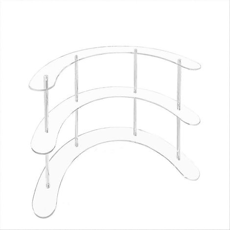 Abnehmbarer Schmuckständer aus Acryl, 3-stufiges Regal, Überraschungsbox (1/5)