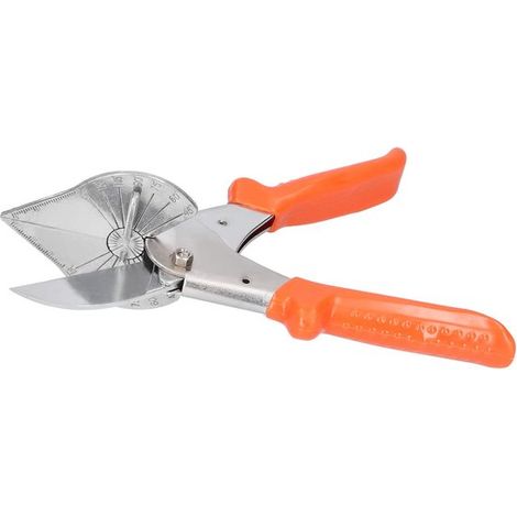 Dailygoods, Tijeras angulares ajustables 45° 135°, Tijeras multifuncionales, Cuchilla SK5 reemplazable, Corta hasta 48 mm, almacenamiento seguro (1/5)