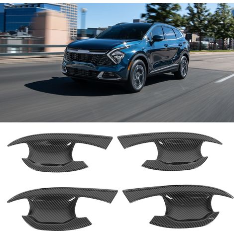 Dekorativer Aufnäher in Carbonfaser-Optik für die Außentürverkleidung des KIA Sportage NQ5 (ab Baujahr 2022). (1/5)