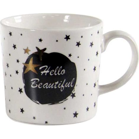 Taza de desayuno de cerámica Bone Cc 400 Bellintavola