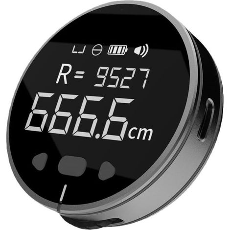 Mètre ruban numérique Wheel, ruban numérique avec écran LCD, outil de roulage longue distance rechargeable, mètre ruban électrique pour diamètre plat et incurvé (1/5)