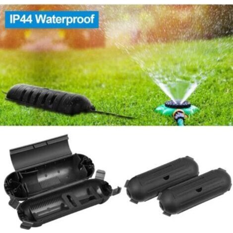 NALOOKAMIC Boite Etanche Electrique pour Fiche, Lot de 2 Safe-Box du Câble Étanche IP54, Boîtier de Protection de la Rallonge, Coffre-fort D'extérieur Rallonge de Protection, pour Jardin Prise Joint d