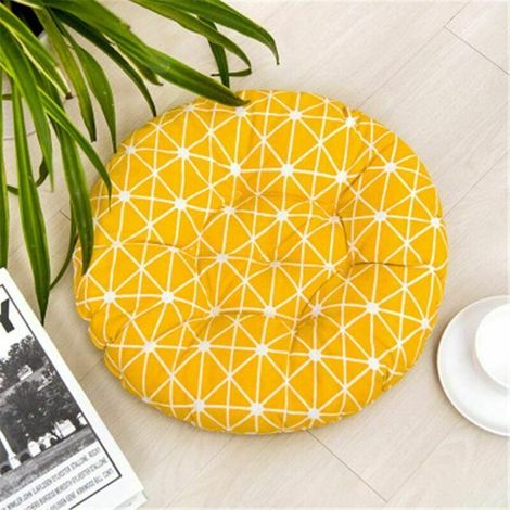 1pcs Coussins de siège 40x40cm, Coussins de Chaise pour intérieur et extérieur - décoration de mobilier de Jardin Coussins de Chaise. (Ronde,B) (1/3)