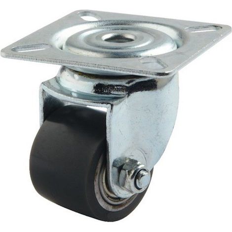 Roulette pivotante diamètre 35 polyuréthane FORTHANE® GRIS - 100Kg (1/2)