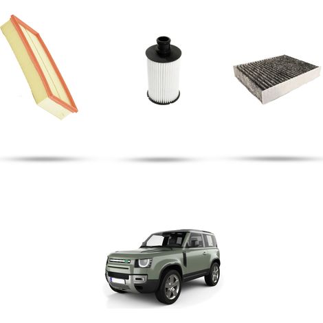 Kit tagliando 3 filtri compatibile con Land Rover Defender (L663) P500 4x4 368kw dal 2023 (1/5)