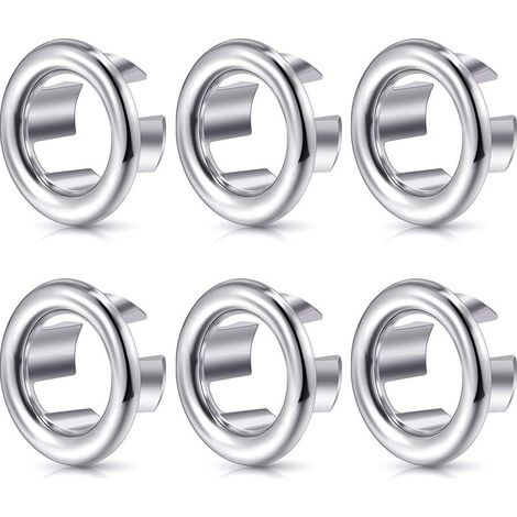 Pack Sink Overflow Rings - Decorative Overflow for Kitchen and Bathroom Sink - Drain Stopper Cover (1/5)