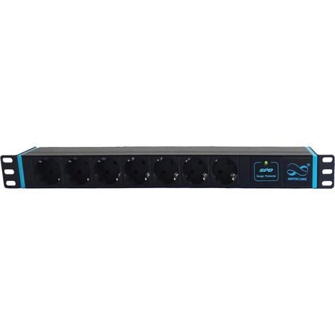 19" PDU 1HE Multiprise 7 Prises avec parasurtenseur (1/5)