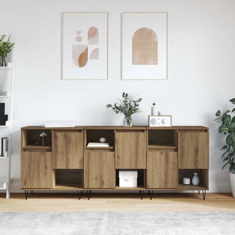 vidaXL Sideboard 3 pcs Artisan-Eiche 60 x 35 x 70 cm (1/5)