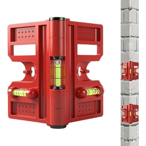Niveau magnétique d’angle pour poteaux Outil de nivellement précis pour projets de bricolage et de construction, libelle fiable, outil de mesure professionnel (1/5)