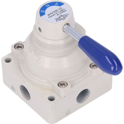 Vanne manuelle rotative à levier, contrôle débit d'air 0-1,0 MPa / 0-145 Psi, distributeur pneumatique 3 positions 4 voies, commutateur 4HV330-10 (1/5)