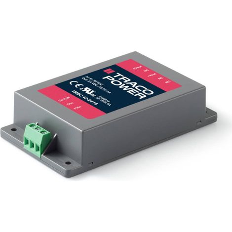 TracoPower TMDC 40-2418 Modulo convertitore DC / DC 24 V/DC 48 V/DC 835 mA 40 W Num. uscite: 1 x Contenuto 1 pz. (1/2)