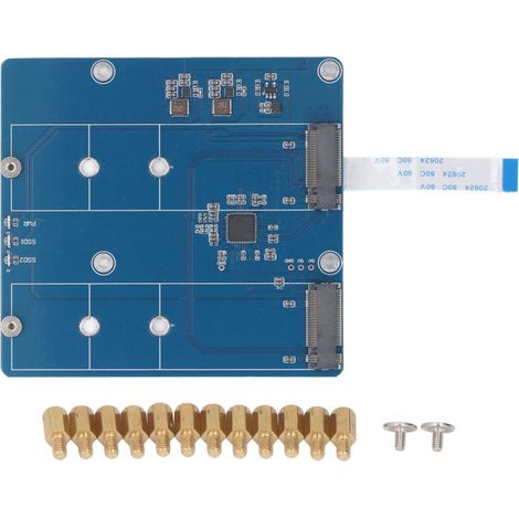 Carte extension SSD PCIe M.2 2 voies NVMe – Support disque dur SSD – Idéale pour réparation informatique (1/5)