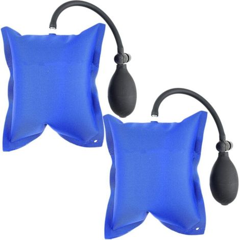 Lot de 2 coussins de montage gonflables pour porte fenêtre et voiture - Kit de nivellement et d'outils d'alignement(17x15cm) (1/5)