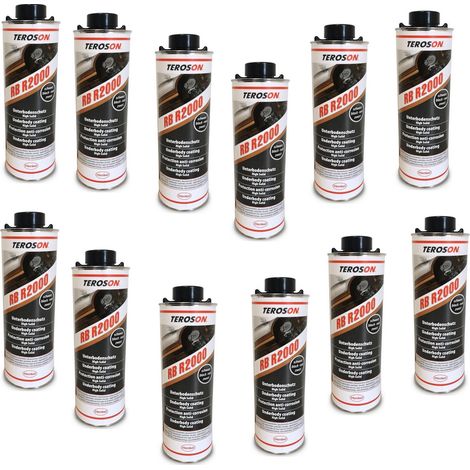 Carton 12 - revetement dessous de caisse anti-gravillons teroson rb r2000 noir (1/3)