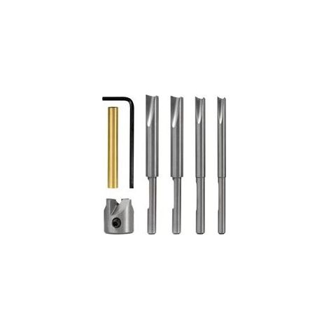 7 Pièces Ensemble de Moulin à Stylo Ébauches de Stylo pour le Tournage Du Bois avec de Coupe Pilotes, 7 Mm, 8 Mm, 3/8 Pouces, Ensemble de Coupe-Bordure de 10 mm (1/5)